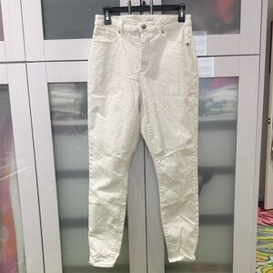 LOFT Women's High Rise Jeans in Cream